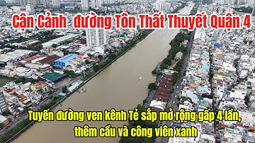 Cận cảnh đường  Tôn Thất Thuyết ven kênh Tẻ sắp mở rộng gấp 4 lần, thêm cầu và công viên xanh