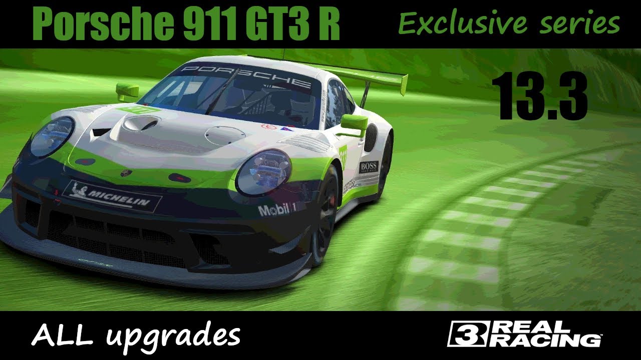Real Racing 3 · Exclusive series · Porsche 911 GT3 R · Tier 13.3 · Cup · Mount Panorama