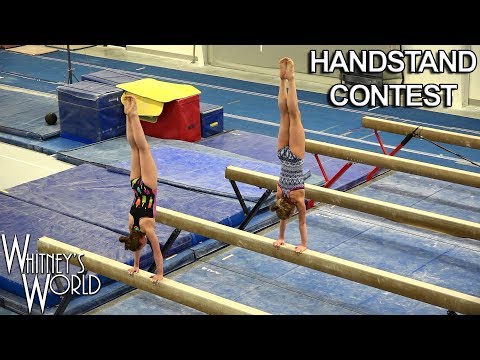 Handstand Contest at the Gym | Whitney Bjerken Gymnastics