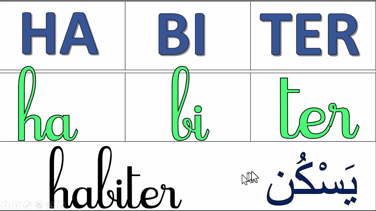 دورس جديدة  تعلم كيفية جمع المقاطع لتكوين كلمات بطويقة سهلة جدا