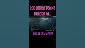 COD GHOST PS4/5 Unlock all + 100% achievements fully custom service