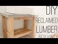 DIY Reclaimed Lumber Bath Vanity