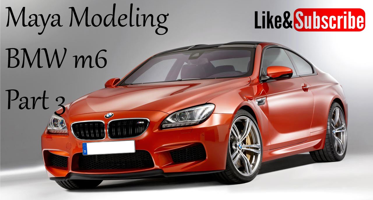 Maya car modeling tutorial BMW m6 Part 3