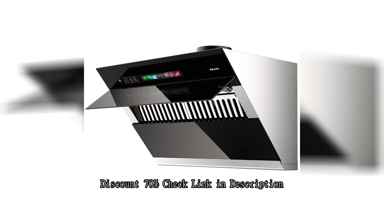 Range Hood 30/36 inch with 900CFM, Voice/Gesture Sensing/Touch Control Panel, Unique Side-Draft Desi