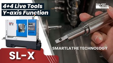 SL-X with 4+4 livingtools device, Turning and milling CNC lathe with Y-axis function| CNC SMARTLATHE