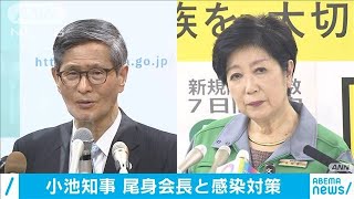 小池知事　尾身会長と東京の感染対策で話し合い(2021年3月7日)