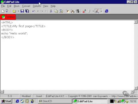 0201 Embedding PHP within HTML