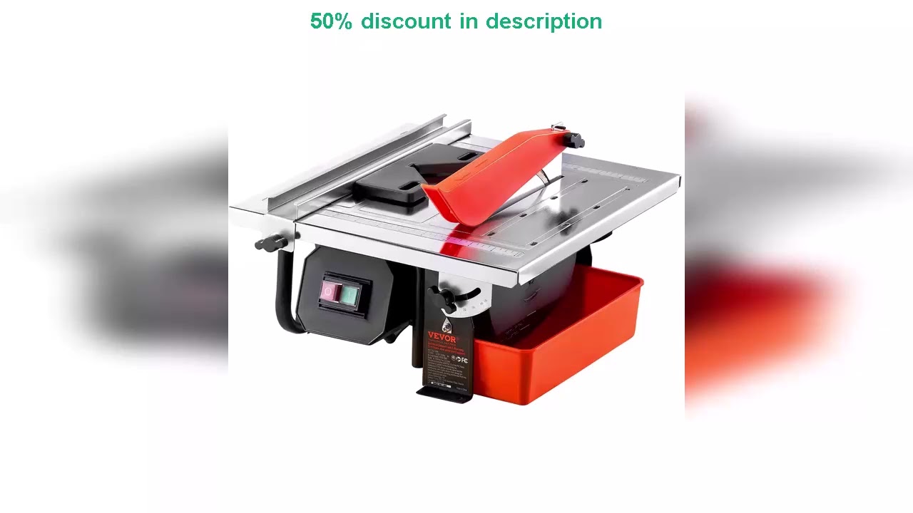 Latest Products You Must Know! VEVOR Wet Tile Saw 7-inch 65Mn Steel Blade 3500 RPM Induction Mot