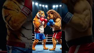 “Tiger vs Lion Boxing Fight in Ring! Jungle Kings Ka Ultimate Clash 🐯🦁🔥”#ai #aivideo #aifunnyshorts