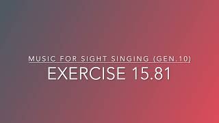Exercise 15.81 - Music for Sight Singing