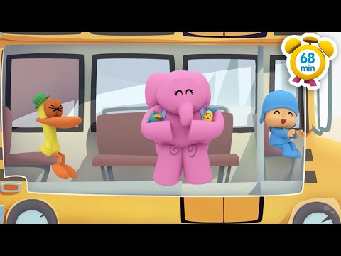 Покойо на русском - 🎓 🚍 ШКОЛЬНЫЙ АВТОБУС [ 68 минут ] | Мультики для детей