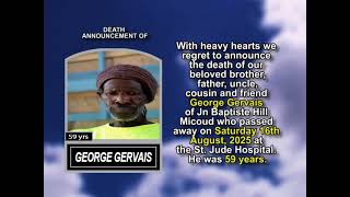 George Gervais ~ Short Obituary