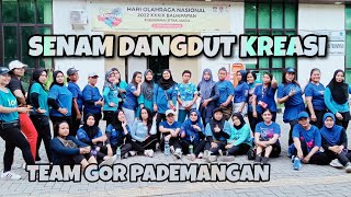SENAM DANGDUT KREASI | TIANG LISTRIK | SENAM BERSAMA GOR PADEMANGAN | CHOREO ZIN PUJI CEGU