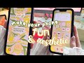 TRANSFORM YOUR PHONE with a custom SUMMER THEME ☀️🍉 IOS &amp; ANDROID TUTORIAL 🍓 free &amp; w/ links ✨