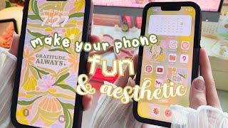 TRANSFORM YOUR PHONE with a custom SUMMER THEME ☀️🍉 IOS \u0026 ANDROID TUTORIAL 🍓 free \u0026 w/ links ✨