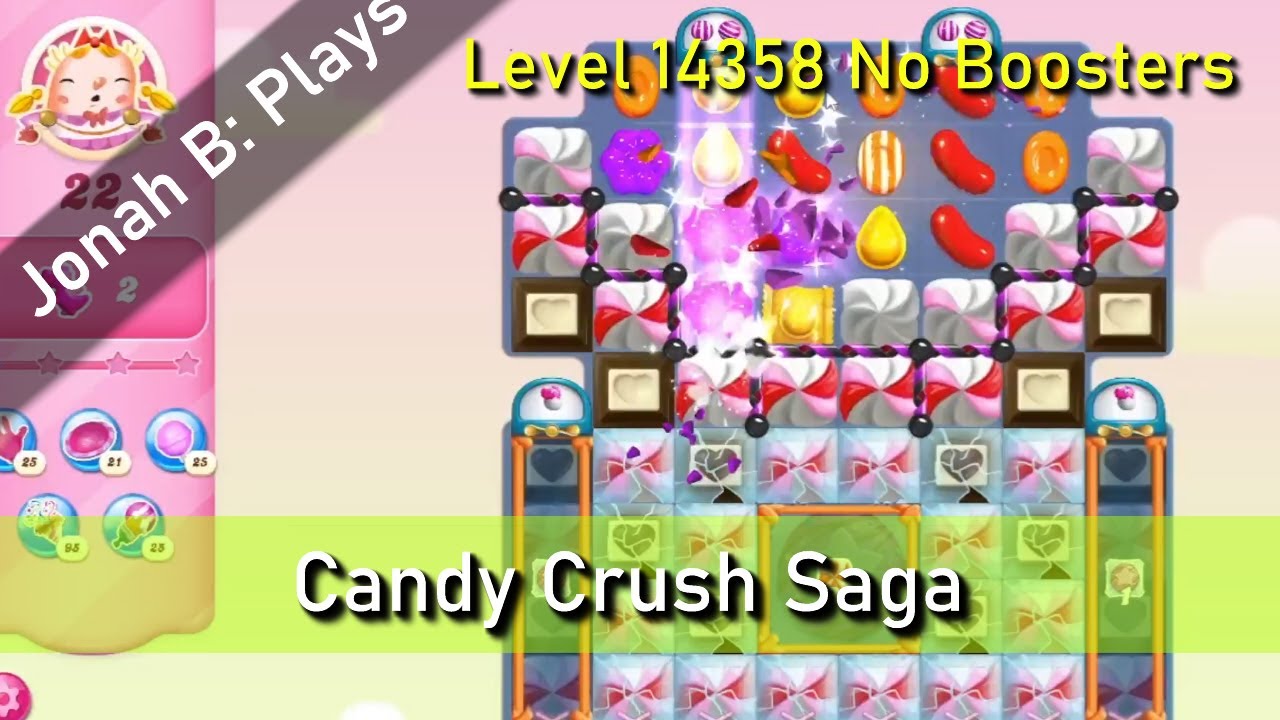 ヒョンジュン‼️ Candy Crush Saga Level 14358 No Boosters - YouTube