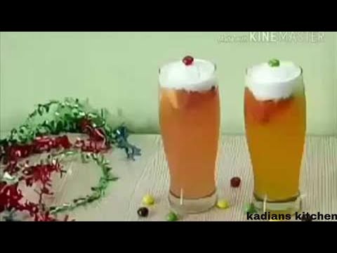Fruit Punch/Mocktail Recipe/Party Punch/Quick Fruit Punch non-alcoholic Recipe by Kadian’s Kitchen