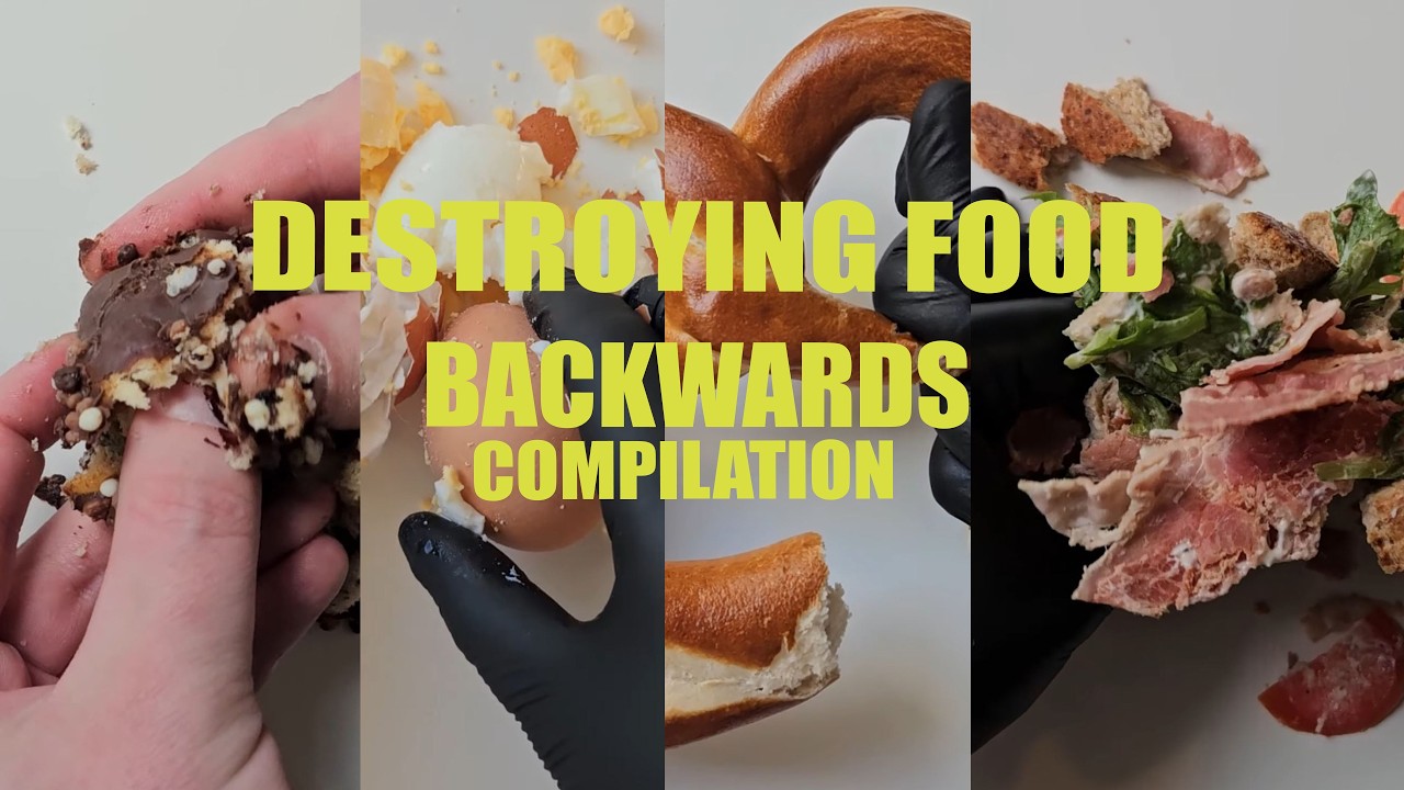 Oddly Satisfying Destruction: FOOD [In Reverse] Compilation #9 ASMR ...
