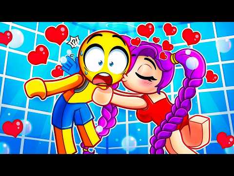 OMG! LILY LOVEBRAIDS KISSES PLAYER At A POOL PARTY In Roblox...(Poppy Playtime)