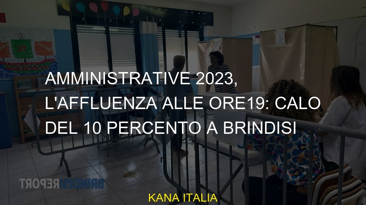 Amministrative 2023 L affluenza Alle Ore19 Calo Del 10 Percento A amministrative-2023-l-affluenza-alle-ore19-calo-del-10-percento-a