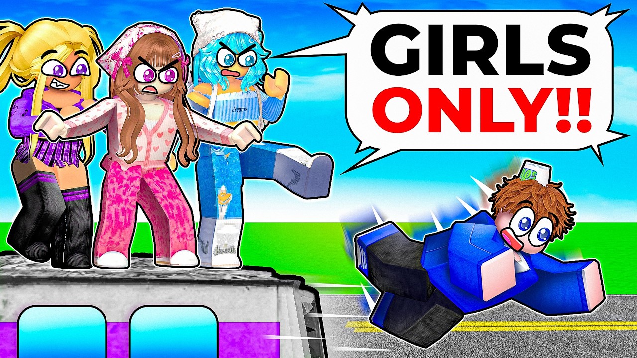 ONE BOY on a GIRLS ONLY ROADTRIP! (Roblox)