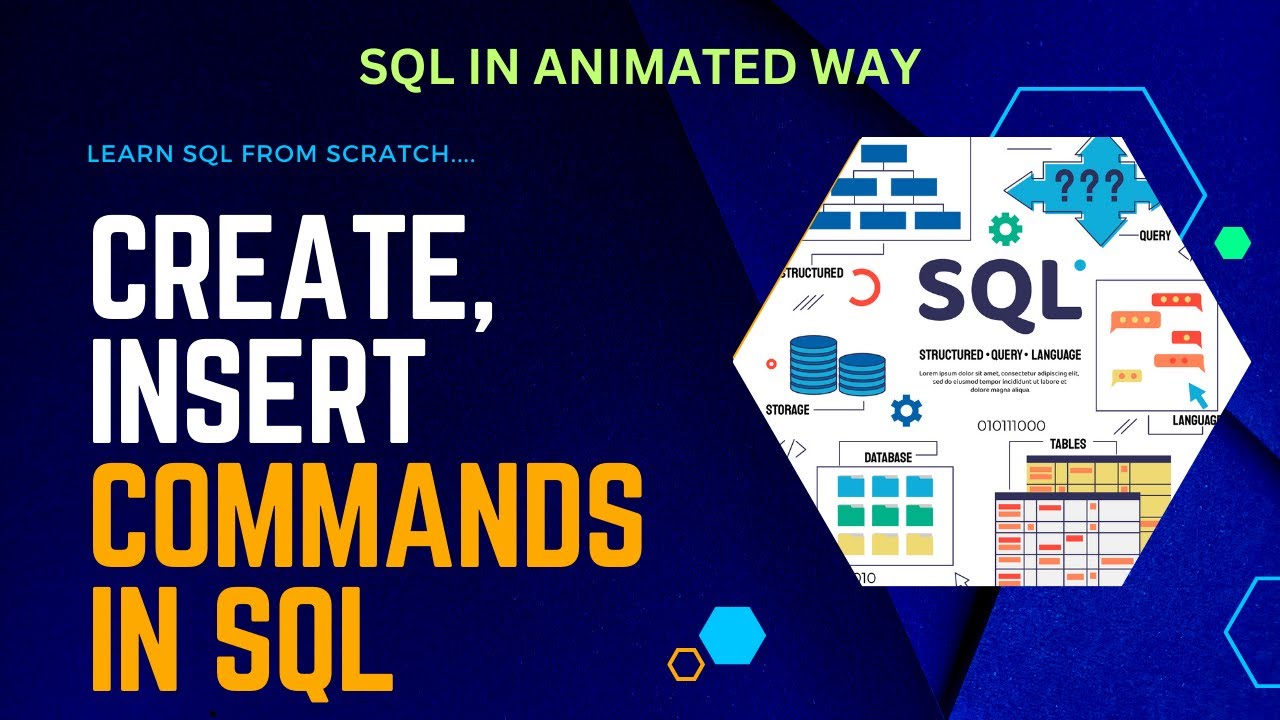 LEARN SQL BASICS IN JUST 5 MINUTES | CREATE AND INSERT COMMANDS IN SQL | LEARN SIMPLY