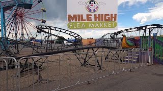 Mile High Flea Market, outside Denver CO, with a Roller Coaster.  Arrive well before closing!