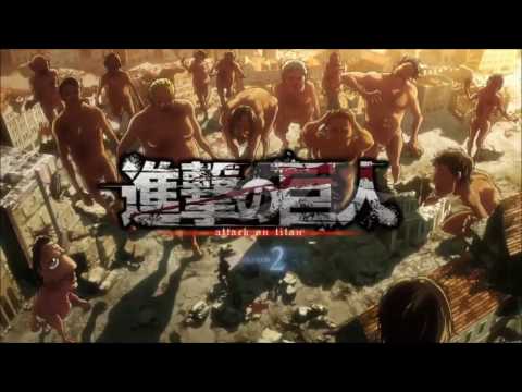 進撃の巨人　OP　MAD　心臓を捧げよ　音は原音　晋三を、さあ！退げよ