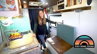 She Built A DIY 2003 Sprinter & Converted It On A Budget - Full Tour Of Her Beautiful Tiny Home 2003 Dodge Sprinter Van