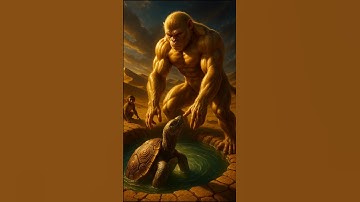 The monkey and his child lived on a tree in the desert and they found a thirsty turtoise 😭| #ai