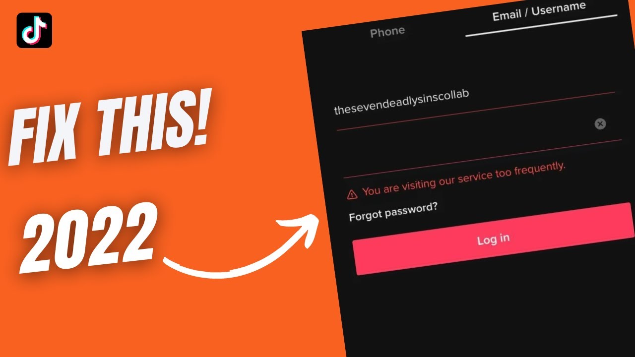 How to Fix “You are visiting our service too frequently” on TikTok 2022 ...