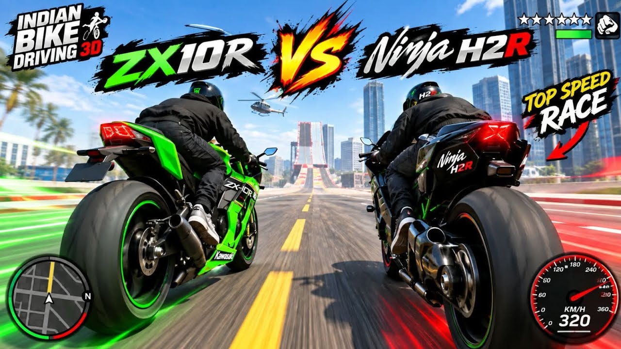 Zx10r vs Ninja h2r top speed - YouTube