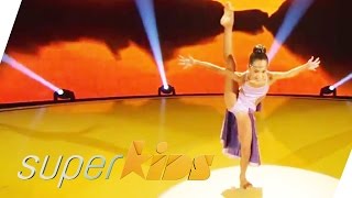 11yrs old girl from USA does stunning contemporary dance | Superkids