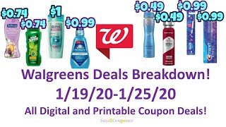 Walgreens Deals Breakdown 1/19/20-1/25/20! All Digital and Printable Coupon Deals! screenshot 1