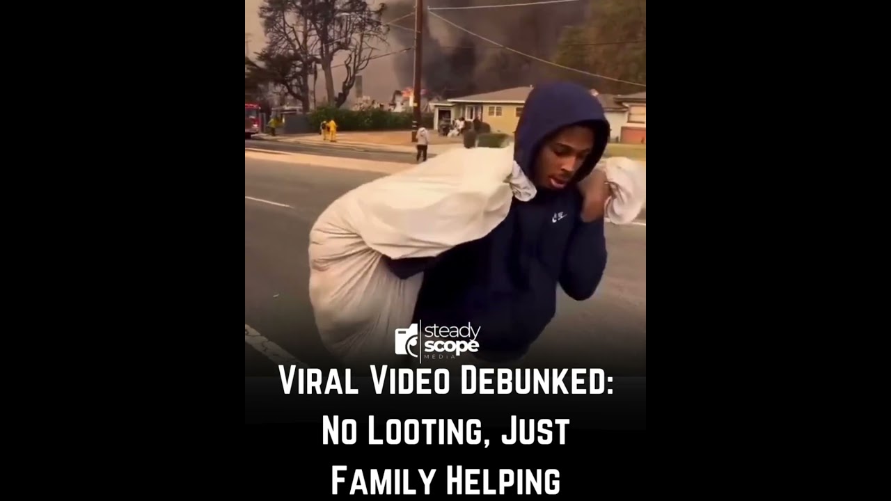 Viral Video Debunked: No Looting, Just Family Helping