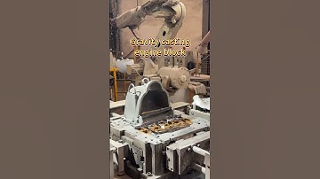 Gravity casting engine block#shorts