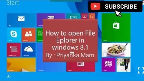 Computer class 4 (File explorer in window 8.1)