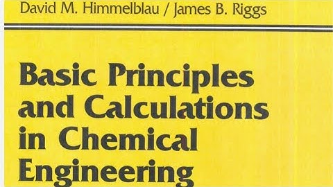 Basic Principles & Calculation in Chemical Engineering Book pdf