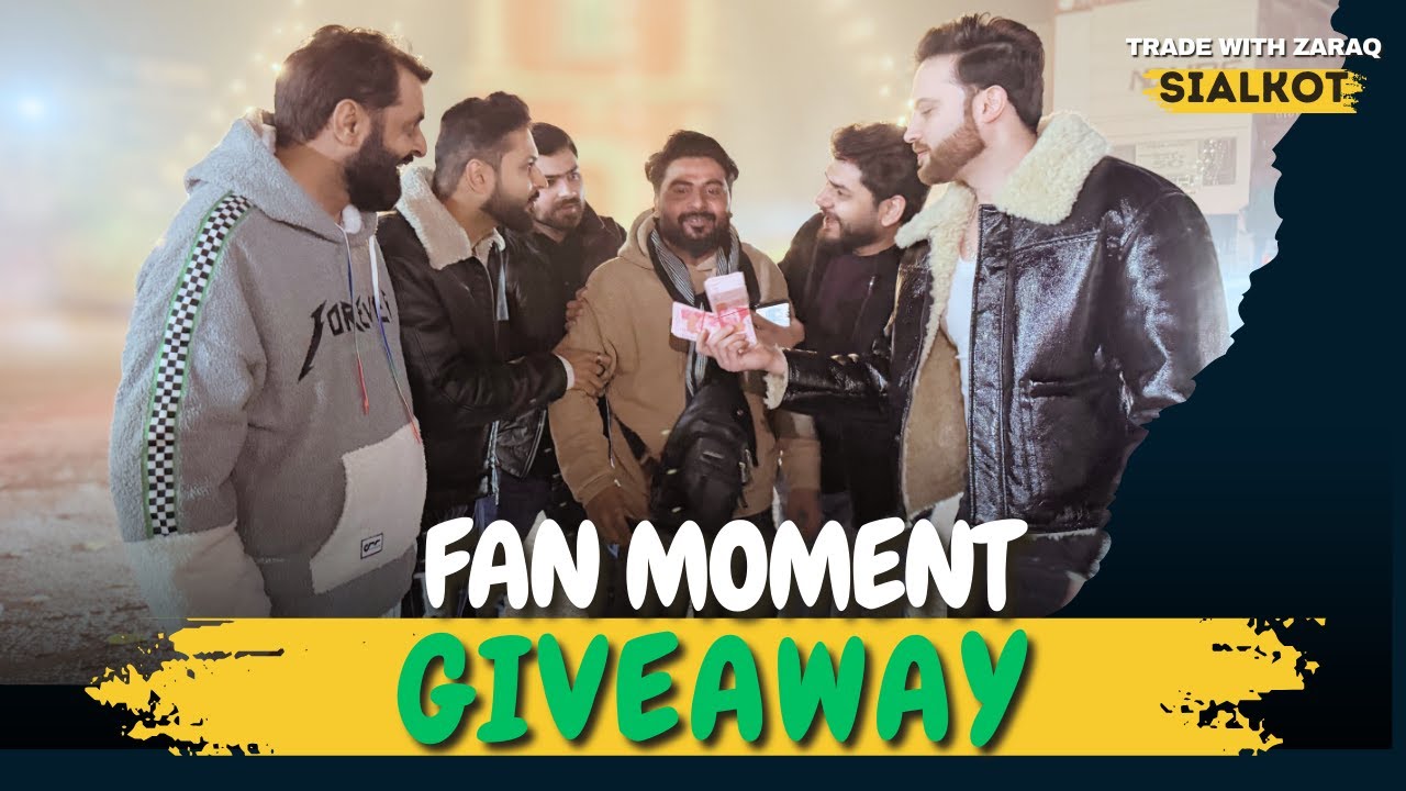 Fan Ko Surprised Giveaway Day Diya|Trade With Zaraq