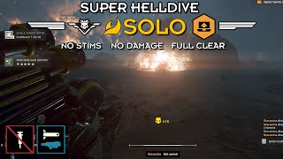 Helldivers 2 - Retrieve Valuable Data (Super Helldive Solo / No Stims, No Damage, Full Clear)