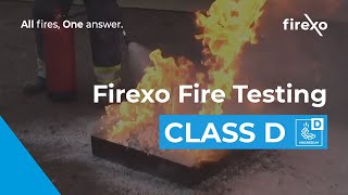 Firexo | Fire Testing Class D - 3kg magnesium fire extinguished with a 9 litre Firexo extinguisher