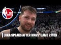 Luka Doncic after winning Game 2: I have all the confidence in the world | NBA on ESPN