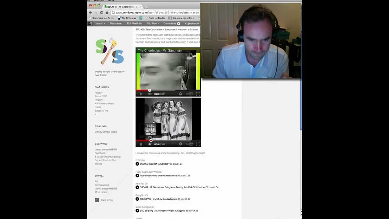 Sunday Sample 59: The Chordettes - Sandman & Never on a Sunday