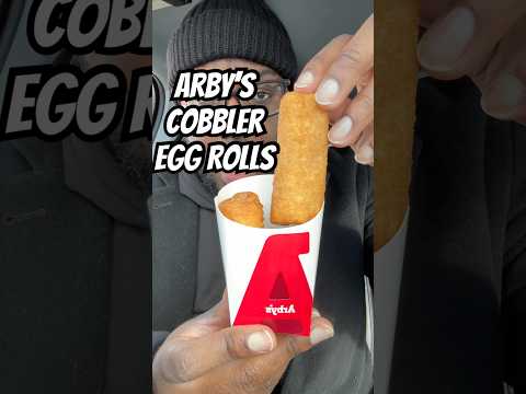 Peach Cobbler Eggrolls from Goofy-A$$ Arby’s. #foodreview #snacks