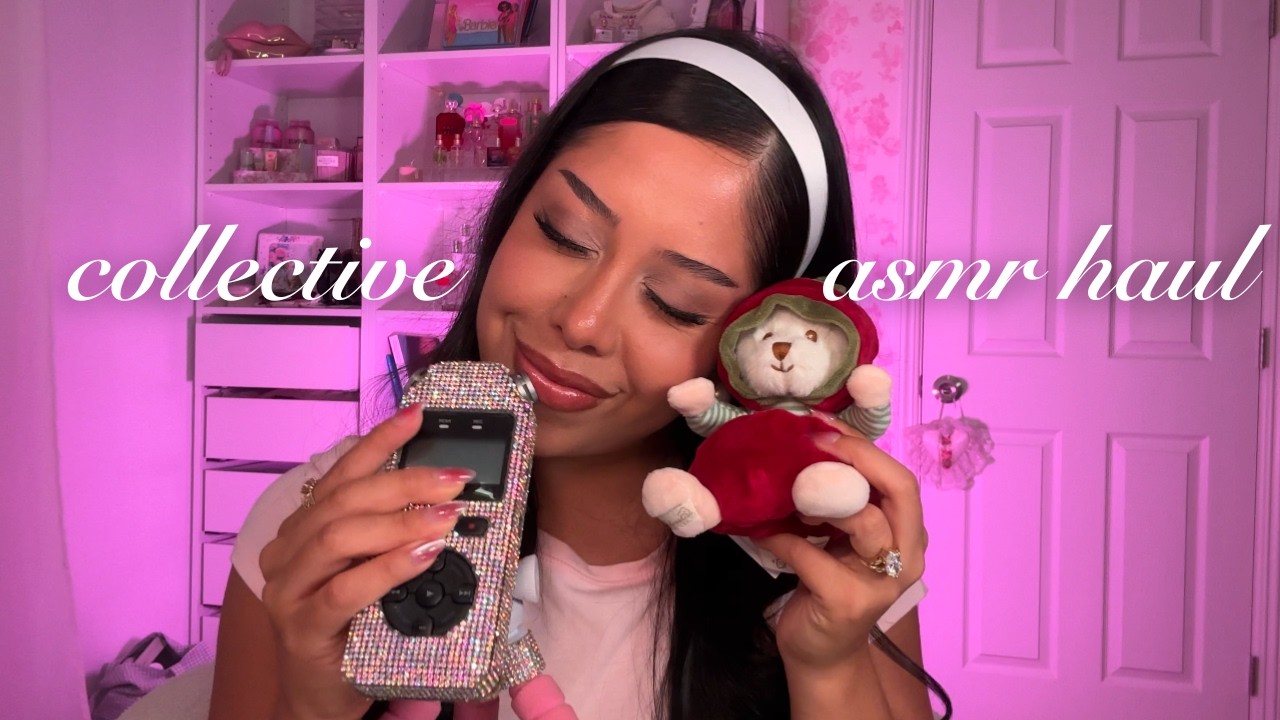ASMR | ♥ Girly collective haul (with TASCAM mic)