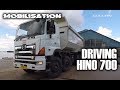 DRIVING HINO 700 PROFIA [MOBILISATION] (02) road to Sebamban