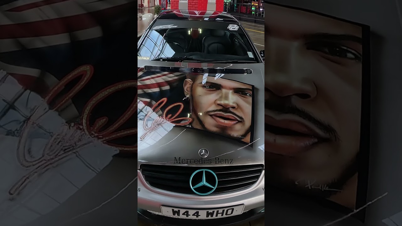 Tribute car to Sir Lewis Hamilton, Formula One Driver.