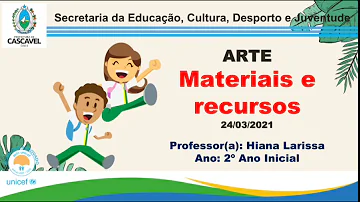 Como a arte pode ser criada e com quais matérias?