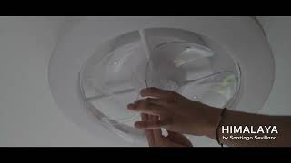 Video: HIMALAYA VENTILATORE MODERNO IN METALLO LED 70W DIMMERABILE 4 FINITURE COLORE TELECOMANDO INCLUSO