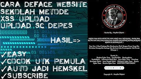 Cara Deface Website Skolah Metode Xss